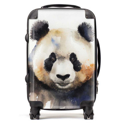 Warren Reed Designer Panda Watercolour SuitcaseCabin from B&Q