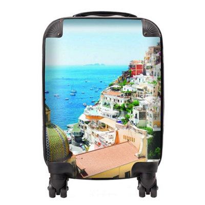 Warren Reed Designer Positano With FlowersItaly SuitcaseMini Cabin from B&Q