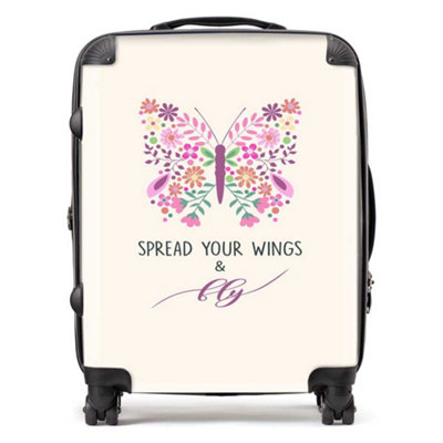 Warren Reed Designer Spread Your Wings SuitcaseLarge from B&Q