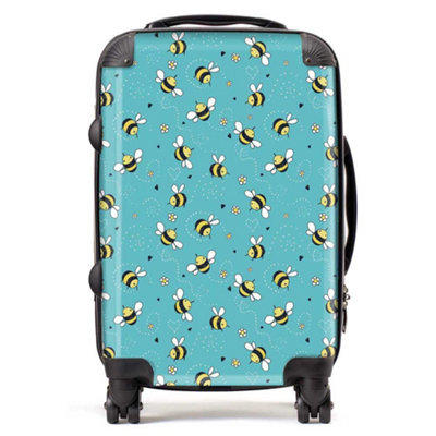 Warren Reed Designer Hand Drawn Busy Bees SuitcaseCabin from B&Q