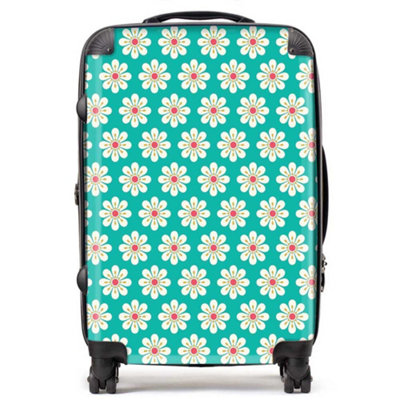 Warren Reed Designer Daisy Pattern SuitcaseMedium from B&Q