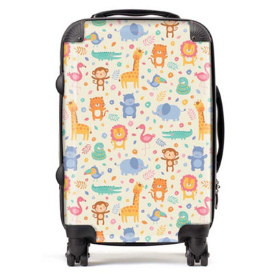 B&Q -  Cute Pastel Jungle Animals SuitcaseCabin