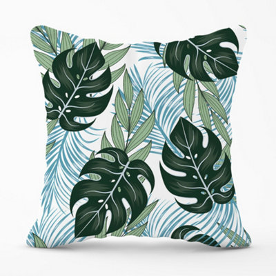 Warren Reed Designer Tropical Pattern With Bright Plants And Flowers Cushions 60Cm X 60Cm from B&Q