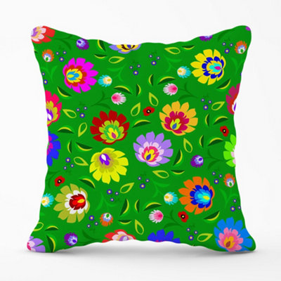 Warren Reed Designer Polish Folk Floral Cushions 45Cm X 45Cm from B&Q