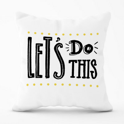 Warren Reed Designer Let's Do This Cushions 60Cm X 60Cm from B&Q