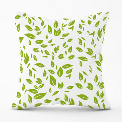 Warren Reed Designer Green Leaves Cushions 60Cm X 60Cm from B&Q