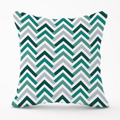 Warren Reed Designer Geometric Retro Vintage Colored Chevron Pattern Cushions 60Cm X 60Cm from B&Q