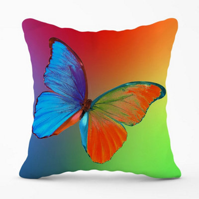 Warren Reed Designer Vibrant Butterfly Cushions 45Cm X 45Cm from B&Q