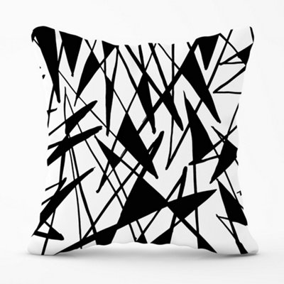 B&Q -  Brush Abstract Pattern Cushions 45Cm X 45Cm