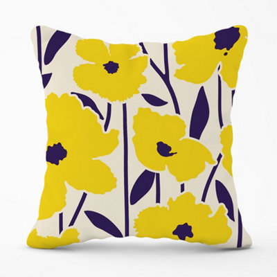 Warren Reed Designer Vintage Tropical Flowers Cushions 60Cm X 60Cm from B&Q