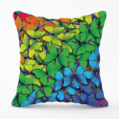 Warren Reed Designer Multicoloured Butterflies Cushions 45Cm X 45Cm from B&Q