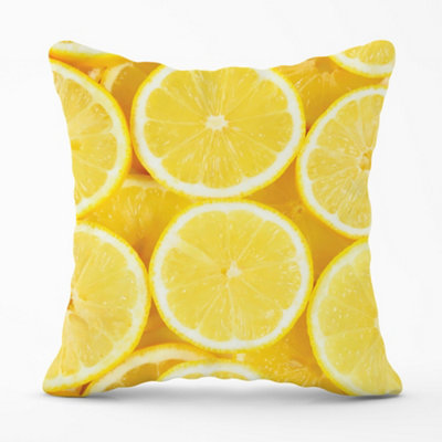 Warren Reed Designer Vibrant Lemons Cushions 45Cm X 45Cm from B&Q