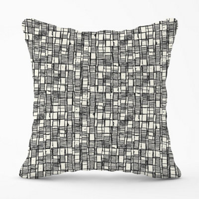 Warren Reed Designer Irregular Sketched Block Textured Cushions 45Cm X 45Cm from B&Q