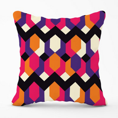 B&Q -  Coloured Abstract Pattern Cushions 45Cm X 45Cm