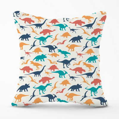 B&Q -  Multicoloured Dinosaurs Cushions 45Cm X 45Cm