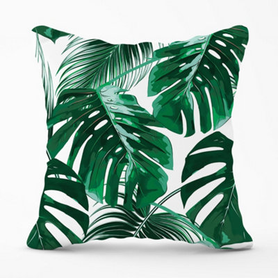 Warren Reed Designer Tropical Jungle Leaf Pattern Cushions 60Cm X 60Cm from B&Q