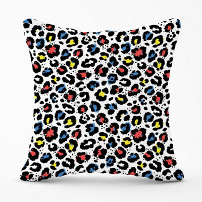 Warren Reed Designer Coloured Leopard Print Cushions 45Cm X 45Cm from B&Q