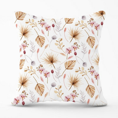 Warren Reed Designer Watercolour Orchids Cushions 60Cm X 60Cm from B&Q