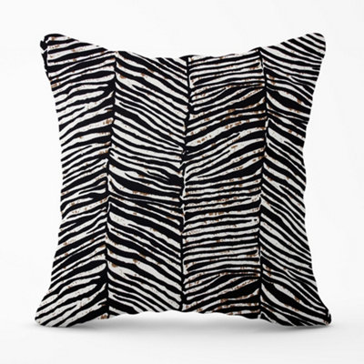 Warren Reed Designer Zebra Pattern Cushions 60Cm X 60Cm from B&Q