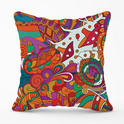 Warren Reed Designer Mehndi Design Cushions 60Cm X 60Cm from B&Q