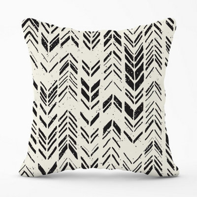 Warren Reed Designer Hand Drawn Chevron Pattern Cushions X 60Cm