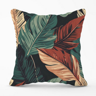 Warren Reed Designer Autumn Colour Leaves Cushions 45Cm X 45Cm from B&Q