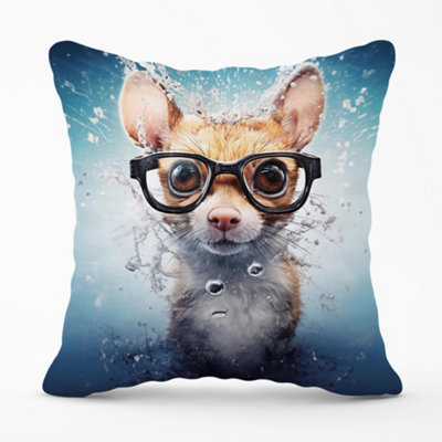 Warren Reed Designer Splashart Doormouse Cushions 45Cm X 45Cm from B&Q