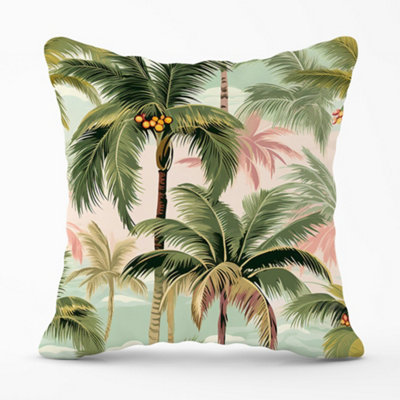 Warren Reed Designer Palm Trees Pattern Cushions 45Cm X 45Cm from B&Q