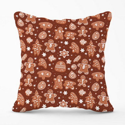 Warren Reed Designer Gingerbread Cookies Cushions 45Cm X 45Cm from B&Q