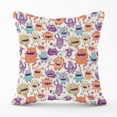 Warren Reed Designer Playful Halloween Monsters Cushions 45Cm X 45Cm from B&Q