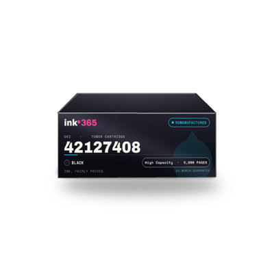 B&Q -  Remanufactured Toner Cartridge Replacement For Oki 42127408 (Black)5,000 Pages