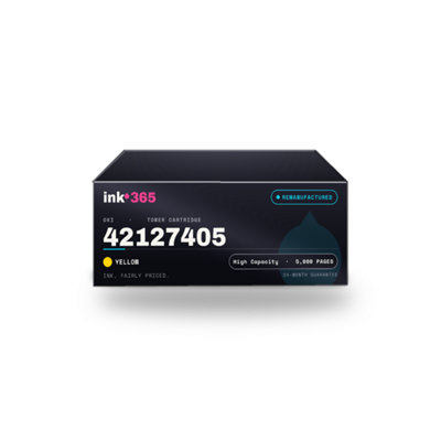 B&Q -  Remanufactured Toner Cartridge Replacement For Oki 42127405 (Yellow)5,000 Pages