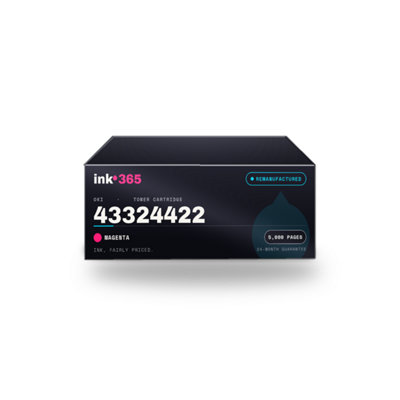 B&Q -  Remanufactured Toner Cartridge Replacement For Oki 43324422 (Magenta)5,000 Pages