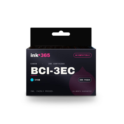 B&Q -  Compatible Ink Cartridge Replacement For Canon Bci-3Ec (Cyan)390 Pages
