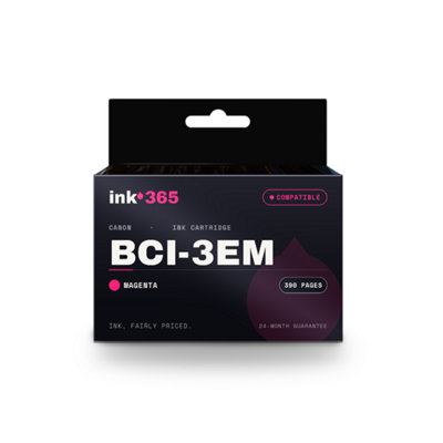 B&Q -  Compatible Ink Cartridge Replacement For Canon Bci-3Em (Magenta)390 Pages