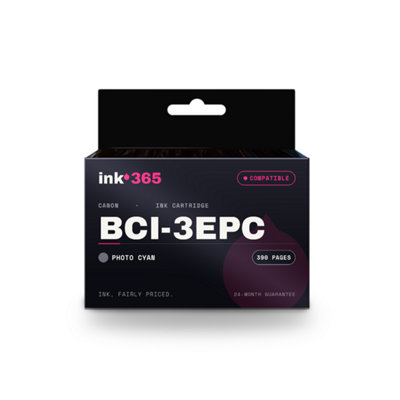 B&Q -  Compatible Ink Cartridge Replacement For Canon Bci-3Epc (Photo Cyan)390 Pages