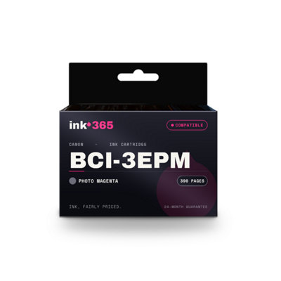 B&Q -  Compatible Ink Cartridge Replacement For Canon Bci-3Epm (Photo Magenta)390 Pages