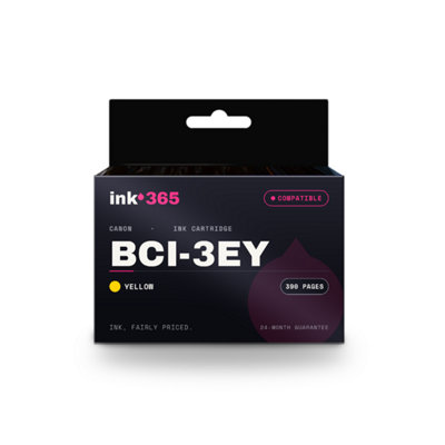 B&Q -  Compatible Ink Cartridge Replacement For Canon Bci-3Ey (Yellow)390 Pages