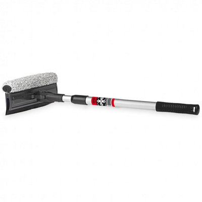 Heyner Telescopic Aluminium Handle Car Window Insect Cleaner Sponge Squeegee Microfibre Head H407340 from B&Q