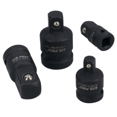 B&Q -  4Pc Impact Socket Adaptor Adapter Step Up Step Down Reducer Converter