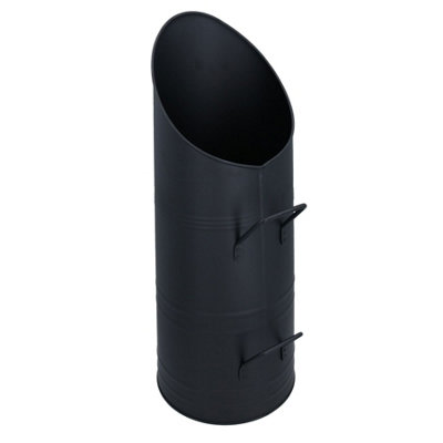 AB Tools Coal Hod Scuttle Black Metal Bin Coal Carrier Fire Log Burner 56 X 25Cm from B&Q