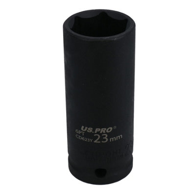 23mm 1/2" Drive Double deep Metric Impacted Impact Socket Single Hex 6 Sided - Image 4