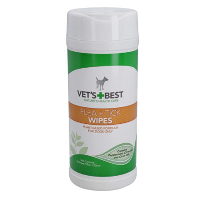 AB Tools Multi-Purpose Natures Plant Based Formula Dog Flea & Tick Wipes50 Wipes from B&Q