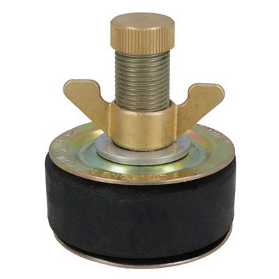 AB Tools Steel Drain Test Pipe Bung Plug 3" (75mm) Plumbing Stop Tube Blanking Cap from B&Q