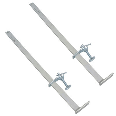 AB Tools 560mm Brick Laying Sliding Profile Clamp Holder Fastener Corner Wall Clamps 2Pc from B&Q