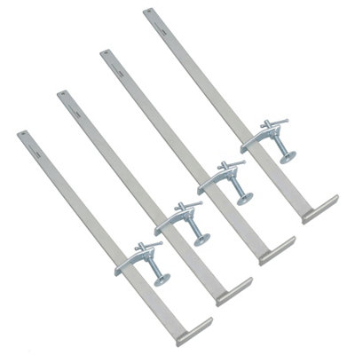 AB Tools 560mm Brick Laying Sliding Profile Clamp Holder Fastener Corner Wall Clamps 4Pc from B&Q