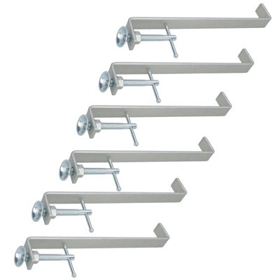 AB Tools 300mm / 12In Internal Brick Profile Clamp Fastener Holder Wall Clamps Tongs 6Pc from B&Q