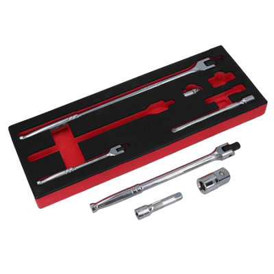 AB Tools 1/4In 3/8In And 1/2In Drive Breaker BarsExtensions And Step Up Socket Adaptors from B&Q
