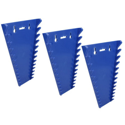 AB Tools Blue Spanner Wrench Storage Rack Holder Hanger Organiser Tray 12 Spanners 3pc - Image 3