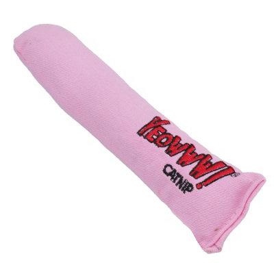 AB Tools 1Pk Yeow Interactive Cat Kitten Pink Cigar With Catnip Cat Play Toy Cat Gift from B&Q